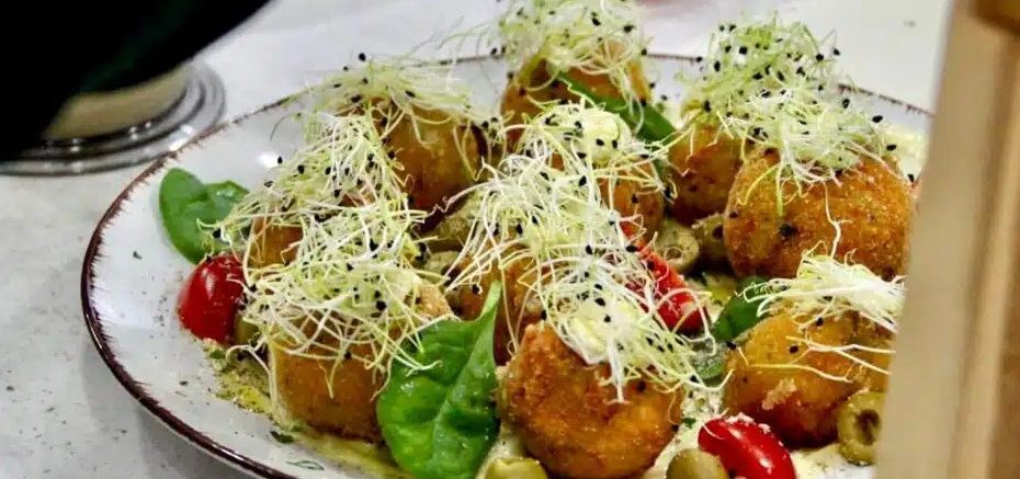 Gombás arancini, fokhagymás majonézzel - Vári Adrienn receptje